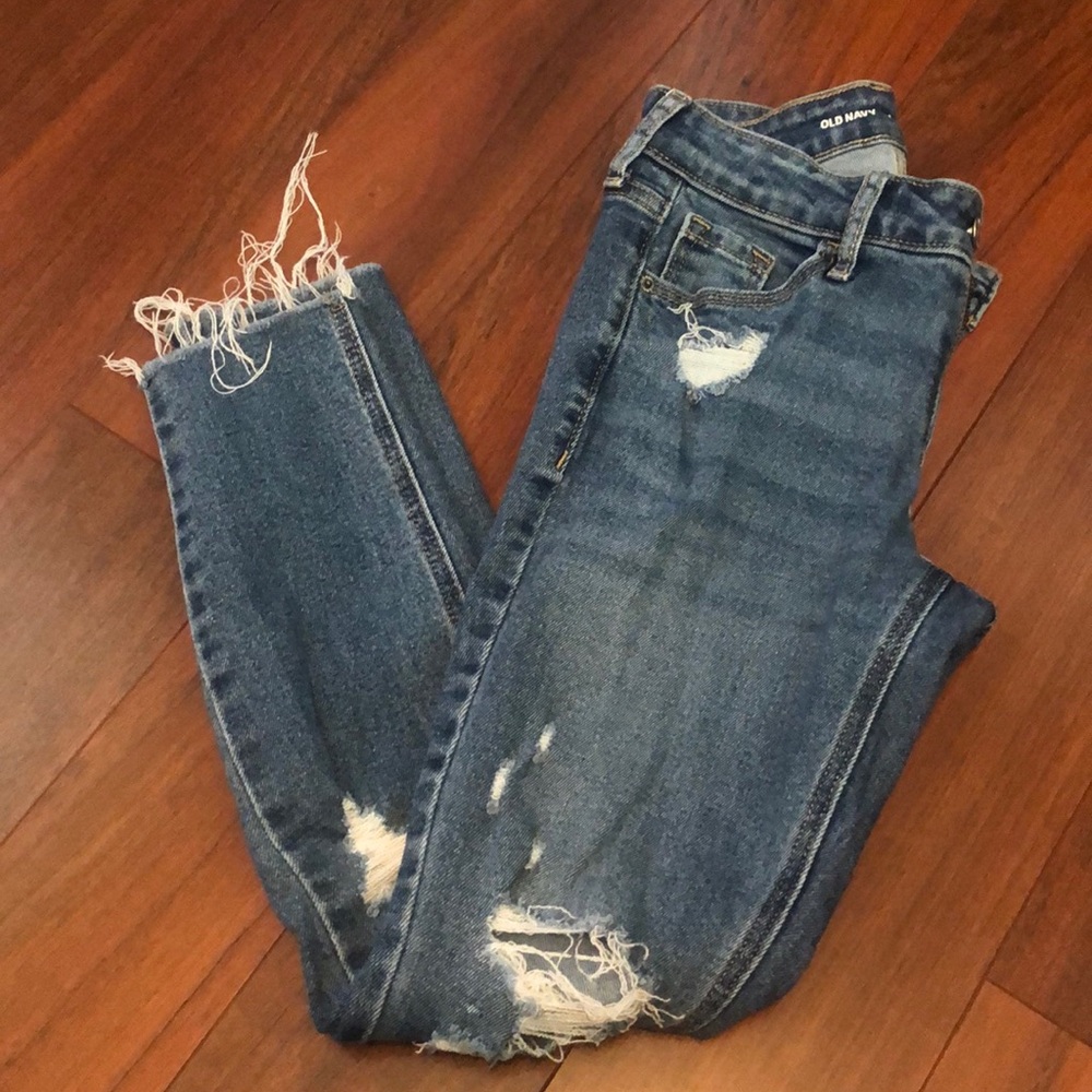 Old Navy midrise rockstar super skinny women’s juniors size 0